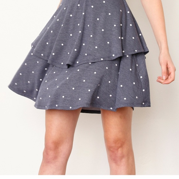 NWT•XL•CREME DE LA CREME ALL AMERICAN FUN POLKA DOT TIERED DRESS - Picture 5 of 12